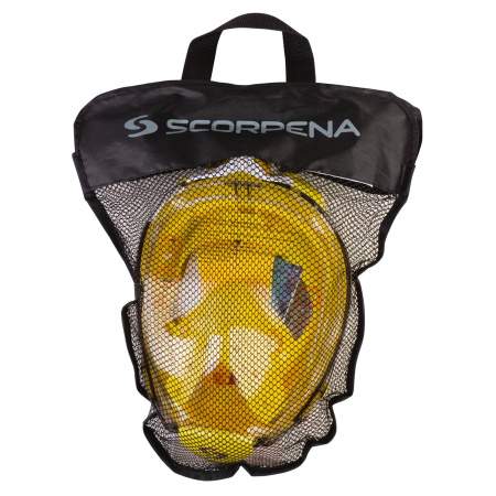 Маска полнолицевая для сноркелинга Scorpena Swim (ML; желтый)